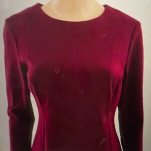 Ellie Kai Women's Dark Red Stretch Tunic Top Sz 4 NWOT